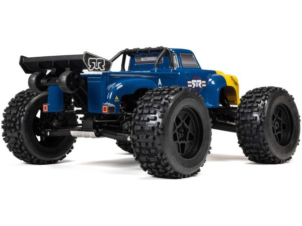 1/8 NOTORIOUS 6S V6 4X4 BLX Stunt Truck RTR Blue - Image 2