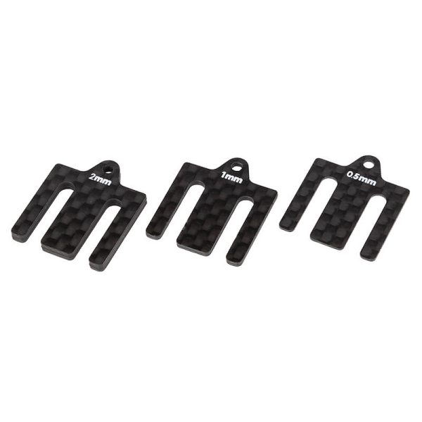 Team Associated RC10B7 FT Front Bulkhead Shims C/FIBRE