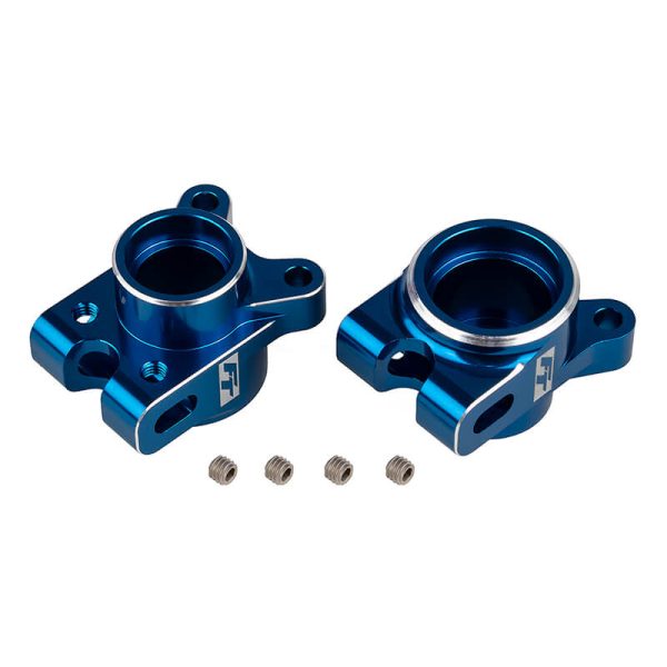 Team Associated FT RC10B7 Rear Hub Set Blue Alloy